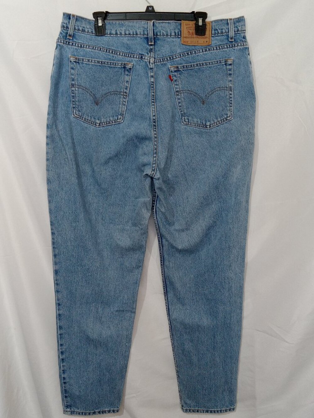 Vintage 90s Levi’s Mom Jeans USA Made High Rise Tapered Med Wash Two Pair Sz 20 - Picture 7 of 16